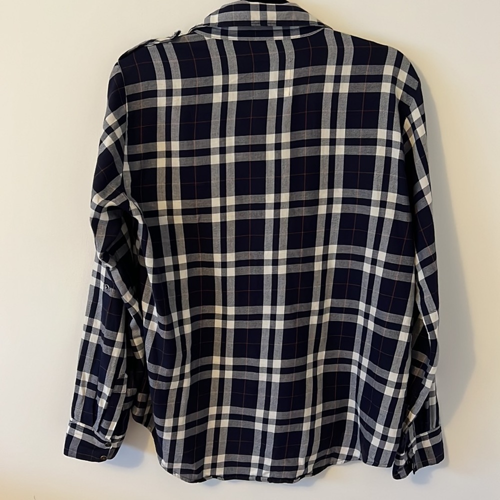ZARA Women’s Plaid Button Down - Picture 4 of 5
